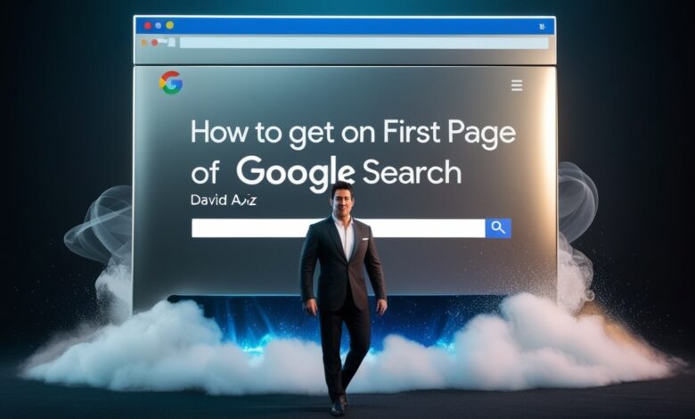How to Get on the First Page of Google Search: Insights Inspired by David Aziz